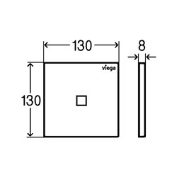 Plaque de commande 774677 Visign for More 200 Plastique, verre, bois Noir