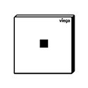 Plaque de commande 774639 Visign for More 200 Plastique, verre, bois Blanc alpin