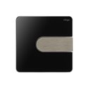 Plaque de commande Urinoir 774585 Visign for Style 23 en acrylique Noir brillant et Acier inoxydable brossé
