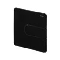 Plaque de commande Urinoir 774578 Visign for Style 23 Plastique Noir brillant