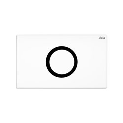 Plaque de commande WC 774387 Visign for Public 12 Acier inoxydable Blanc brillant