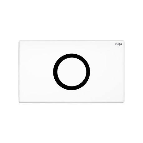 Plaque de commande WC 774387 Visign for Public 12 Acier inoxydable Blanc brillant
