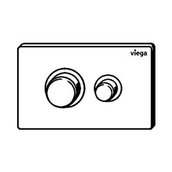 Plaque de commande WC 774325 Visign for Public 11 Acier inoxydable brossé