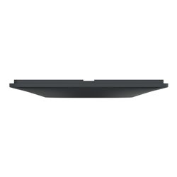 Plaque de finition Ovalis entraxe 71 mm S340724E anthracite bague laiton 2 postes vertical