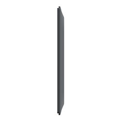 Plaque de finition Ovalis entraxe 71 mm S340724E anthracite bague laiton 2 postes vertical