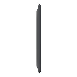 Plaque de finition Ovalis entraxe 71 mm S340724E anthracite bague laiton 2 postes vertical