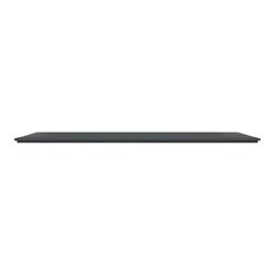 Plaque de finition Ovalis entraxe 71 mm S340706E anthracite bague laiton 3 postes horizontal