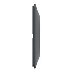 Plaque de finition Ovalis entraxe 71 mm S340704E anthracite bague laiton 2 postes horizontal