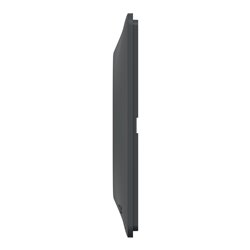 Plaque de finition Ovalis entraxe 71 mm S340704E anthracite bague laiton 2 postes horizontal