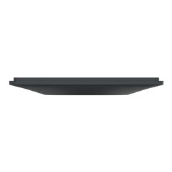 Plaque de finition Ovalis S340702G anthracite bague argent chromé 1 poste
