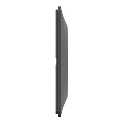Plaque de finition Ovalis S340702E anthracite bague laiton 1 poste