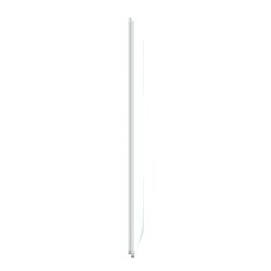 Plaque de finition Ovalis entraxe 71 mm S320724D blanc bague laiton 2 postes vertical