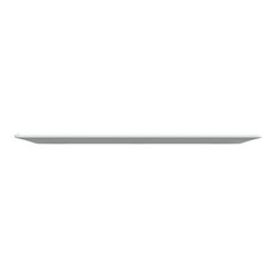 Plaque de finition Ovalis entraxe 71 mm S320706D blanc bague laiton 3 postes horizontal