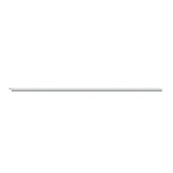Plaque de finition Ovalis entraxe 71 mm S320704F blanc bague argent chromé 2 postes horizontal
