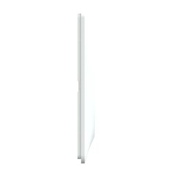 Plaque de finition Ovalis entraxe 71 mm S320704D blanc bague laiton 2 postes horizontal
