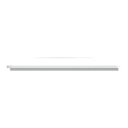 Plaque de finition Ovalis S320702D blanc bague laiton 1 poste