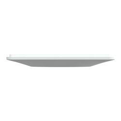 Plaque de finition Ovalis S320702D blanc bague laiton 1 poste