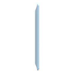 Plaque de finition Ovalis entraxe 71 mm S320724C bleu azurin 2 postes vertical