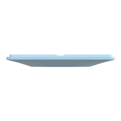 Plaque de finition Ovalis entraxe 71 mm S320724C bleu azurin 2 postes vertical