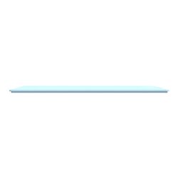 Plaque de finition Ovalis entraxe 71 mm S320706C bleu azurin 3 postes horizontal