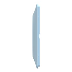 Plaque de finition Ovalis entraxe 71 mm S320706C bleu azurin 3 postes horizontal