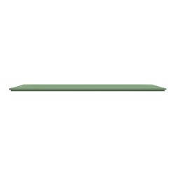 Plaque de finition Ovalis entraxe 71 mm S320706B vert forêt 3 postes horizontal