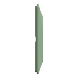 Plaque de finition Ovalis entraxe 71 mm S320706B vert forêt 3 postes horizontal