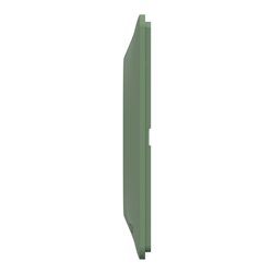 Plaque de finition Ovalis entraxe 71 mm S320706B vert forêt 3 postes horizontal