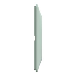 Plaque de finition Ovalis entraxe 71 mm S320706A sauge 3 postes horizontal