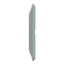 Plaque de finition Ovalis entraxe 71 mm S320706A sauge 3 postes horizontal