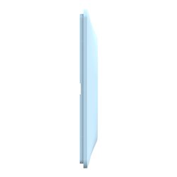 Plaque de finition Ovalis entraxe 71 mm S320704C bleu azurin 2 postes horizontal