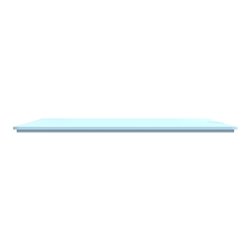 Plaque de finition Ovalis entraxe 71 mm S320704C bleu azurin 2 postes horizontal