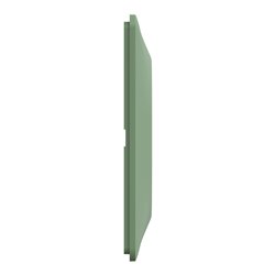 Plaque de finition Ovalis entraxe 71 mm S320704B vert forêt 2 postes horizontal