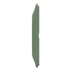 Plaque de finition Ovalis entraxe 71 mm S320704B vert forêt 2 postes horizontal