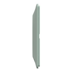 Plaque de finition Ovalis entraxe 71 mm S320704A sauge 2 postes horizontal