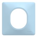 Plaque de finition Ovalis S320702C bleu azurin 1 poste