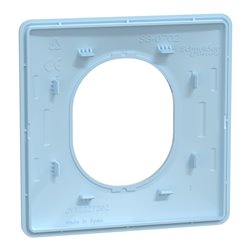 Plaque de finition Ovalis S320702C bleu azurin 1 poste
