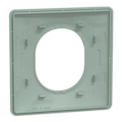 Plaque de finition Ovalis S320702A sauge 1 poste