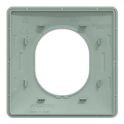 Plaque de finition Ovalis S320702A sauge 1 poste