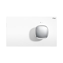 Plaque de commande 773465 Visign for More 202 Métal Blanc brillant et chromé