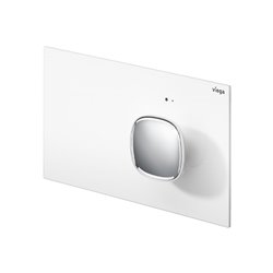 Plaque de commande 773465 Visign for More 202 Métal Blanc brillant et chromé