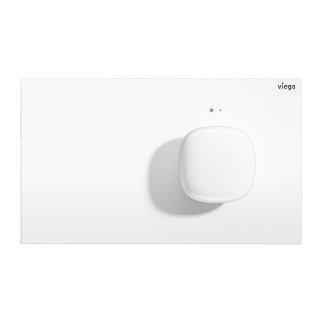 Plaque de commande 773458 Visign for More 202 Métal Blanc brillant