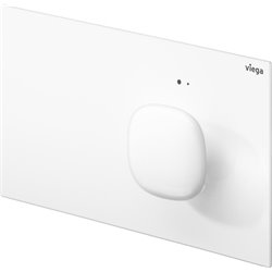 Plaque de commande 773458 Visign for More 202 Métal Blanc brillant