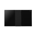 Plaque de commande 773311 Visign for Style 24 en acrylique Noir brillant Noir mat