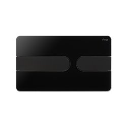 Plaque de commande WC 773199 Visign for Style 23 Plastique Noir brillant et Noir mat