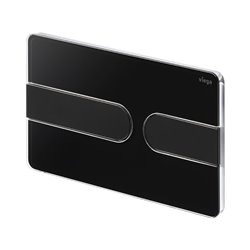 Plaque de commande WC 773199 Visign for Style 23 Plastique Noir brillant et Noir mat