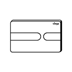 Plaque de commande WC 773175 Visign for Style 23 Plastique Noir brillant 