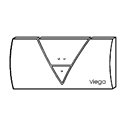 Plaque de commande 721893 Visign for Life 1 Plastique Chromé