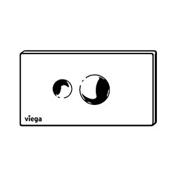 Plaque de commande 596323 Visign for Style 10 Plastique Chromé 