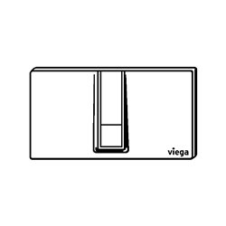 Plaque de commande 654696 Visign for Style 14 Plastique Chromé